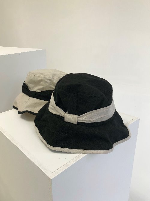[60% OFF] side ribbon bucket hat (2colors!)
