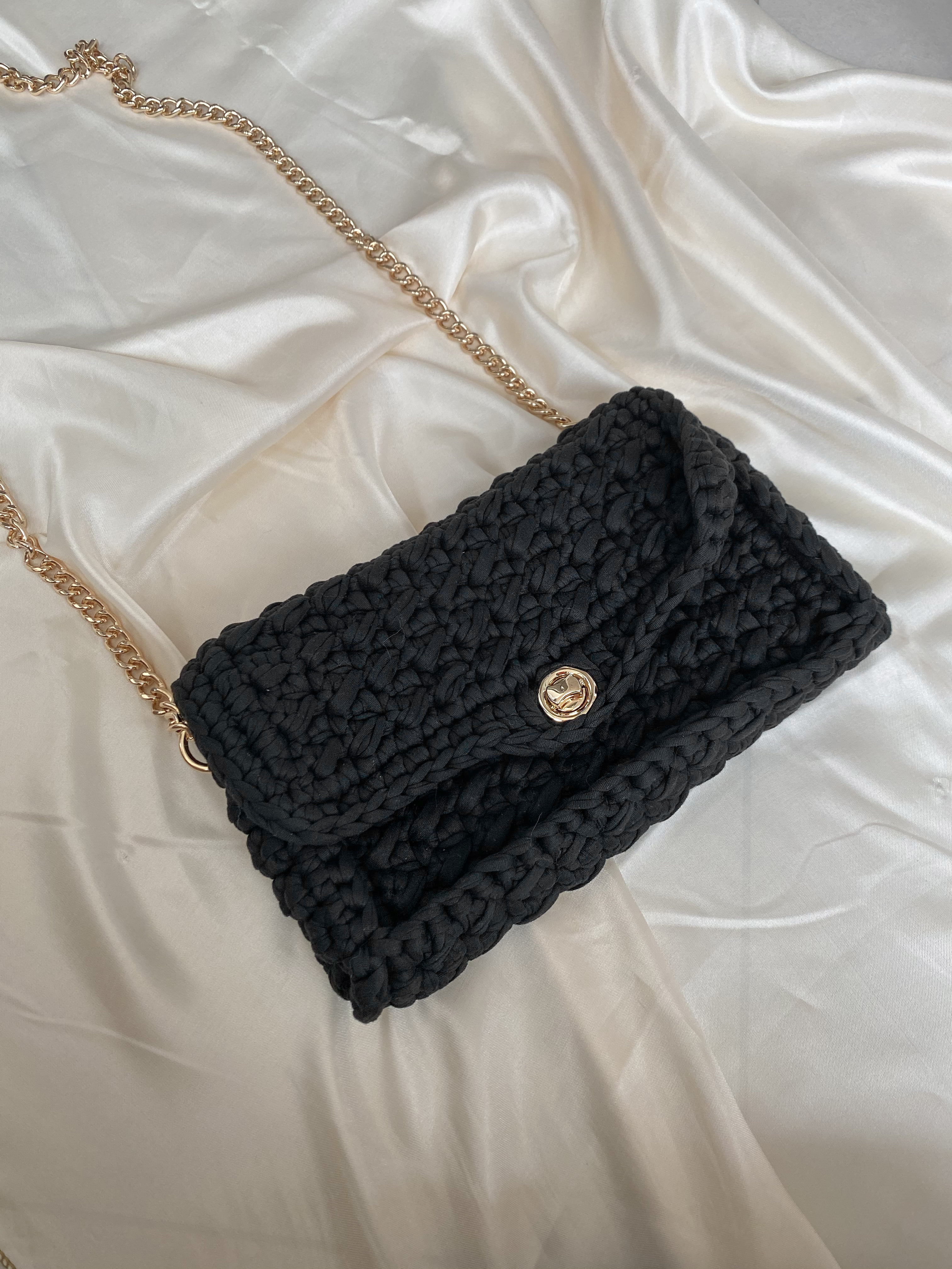 [50% OFF] knitting gold chain bag